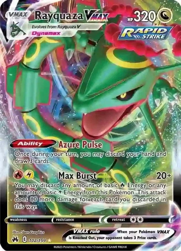 Crown Zenith  102/159 Rayquaza Vmax