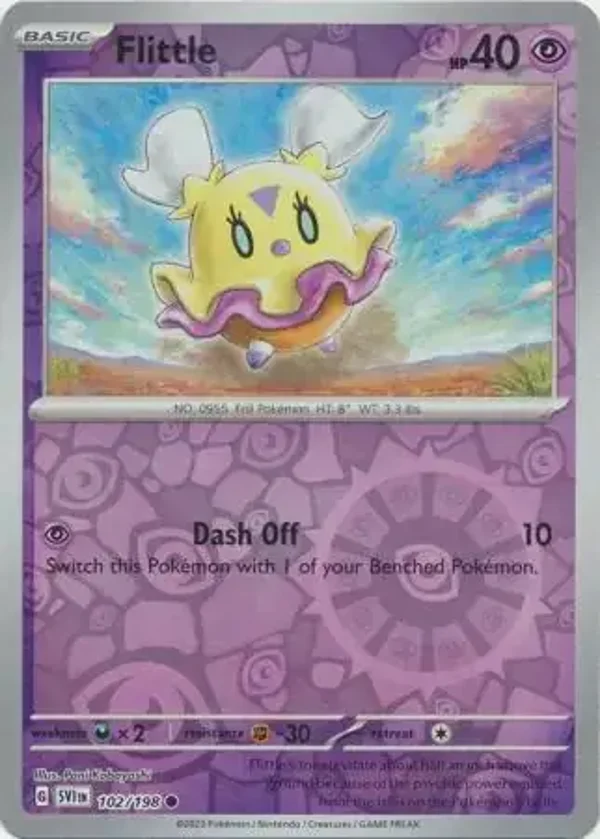 Scarlet & Violet  102/198 Flittle Rev Holo