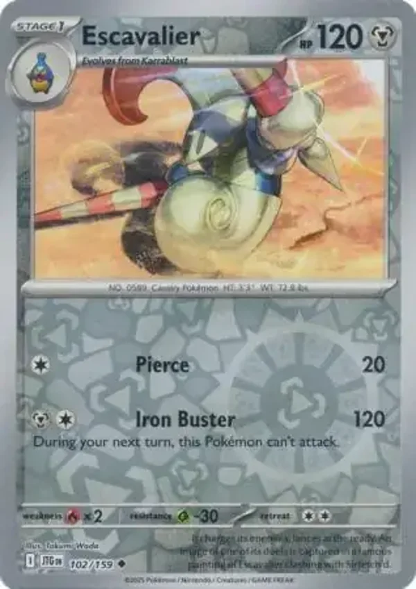 Journey Together  102/159 Escavalier Rev Holo