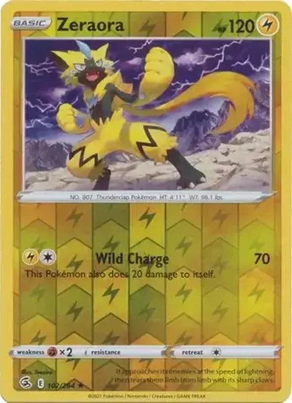 Fusion Strike  102/264 Zeraora Rev Holo