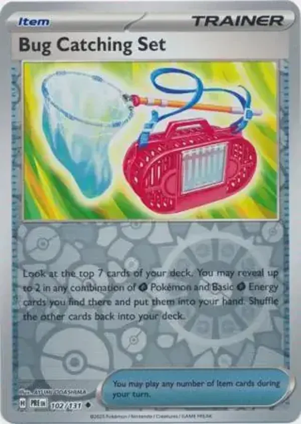 Prismatic Evolutions  102/131 Bug Catching Set Rev Holo