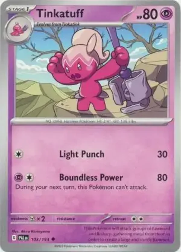 Paldea Evolved  103/193 Tinkatuff
