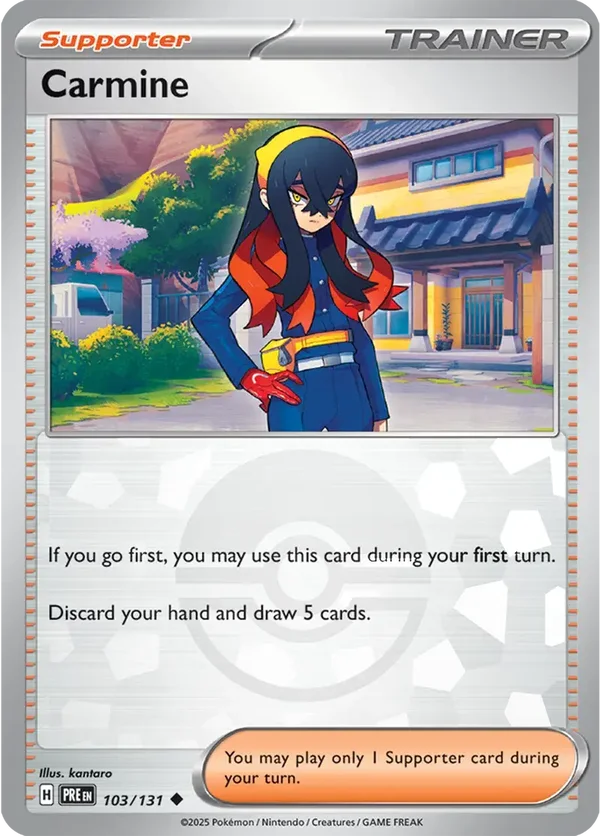 Prismatic Evolutions  103/131 Carmine Poke Ball