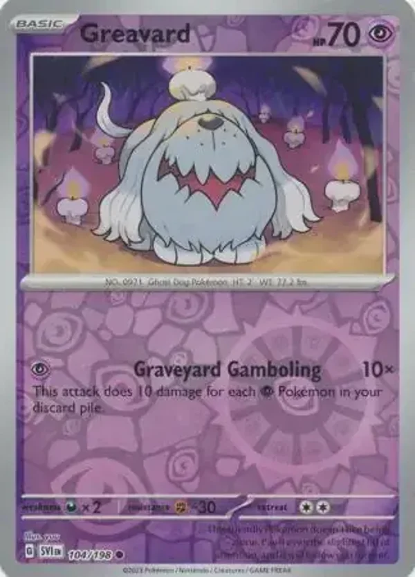 Scarlet & Violet  104/198 Greavard Rev Holo