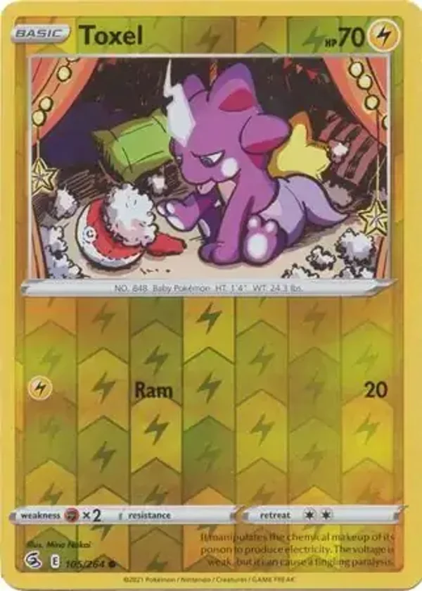 Fusion Strike  105/264 Toxel Rev Holo