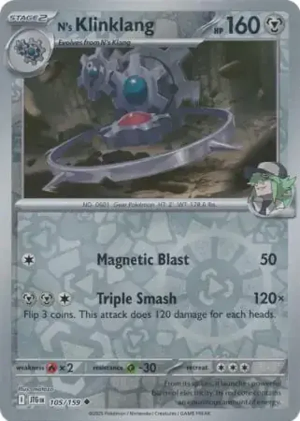 Journey Together  105/159 N's Klinklang Rev Holo