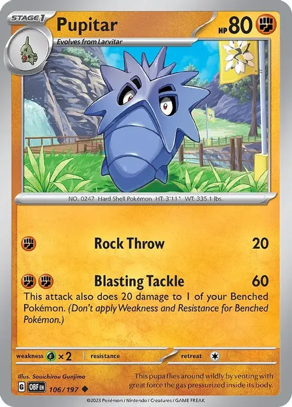 Obsidian Flames  106/197 Pupitar