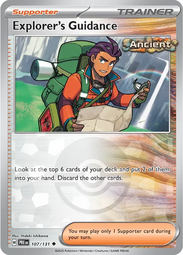Prismatic Evolutions  107/131 Explorer's Guidance Poke Ball