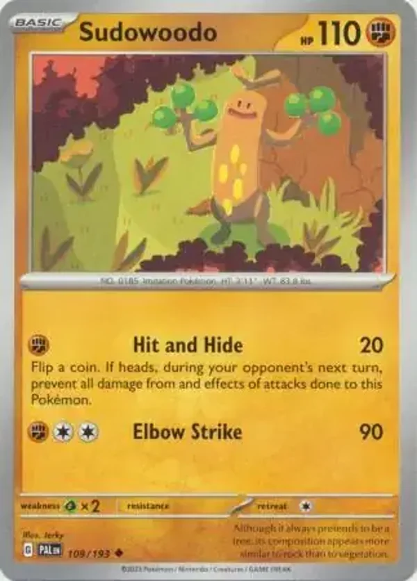 Paldea Evolved  109/193 Sudowoodo