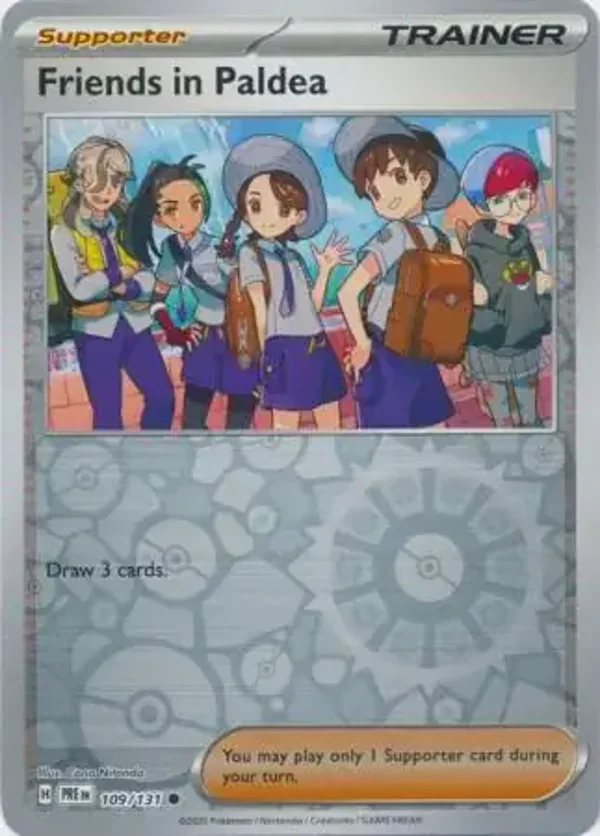 Prismatic Evolutions  109/131 Friends in Paldea Rev Holo