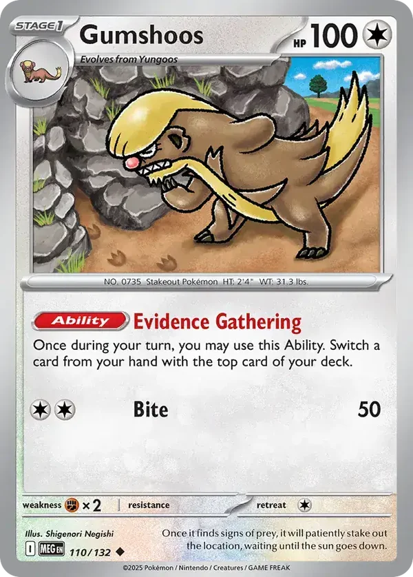 Mega Evolution  110/132 Gumshoos