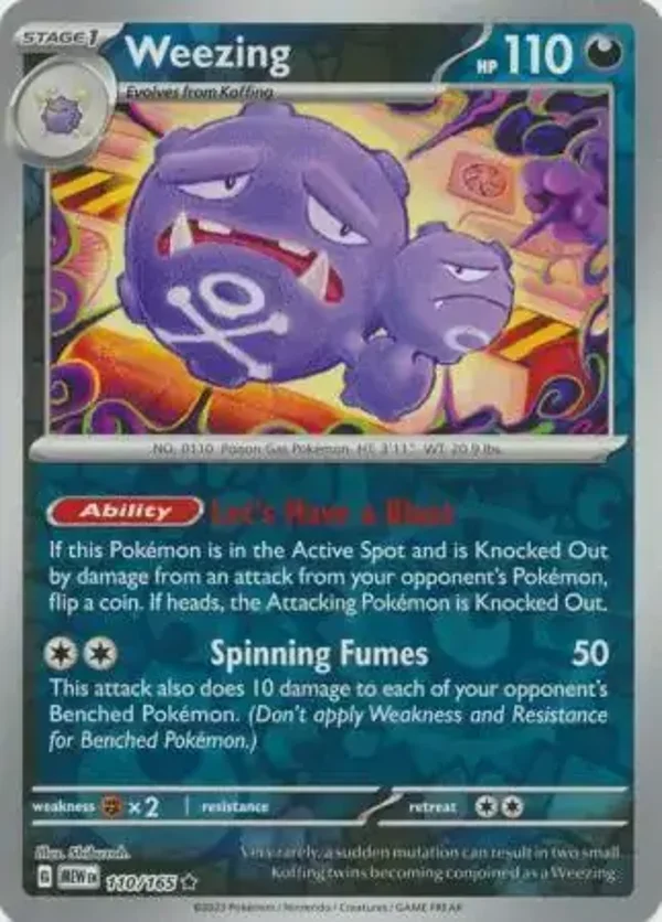 151  110/165 Weezing Rev Holo