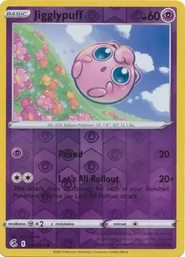 Fusion Strike  110/264 Jigglypuff Rev Holo