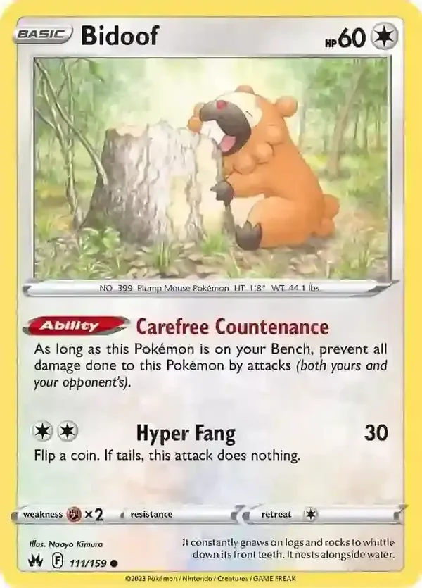 Crown Zenith  111/159 bidoof