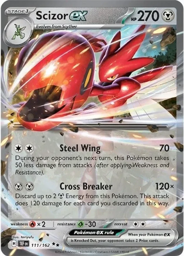 Temporal Forces  111/162 Scizor Ex