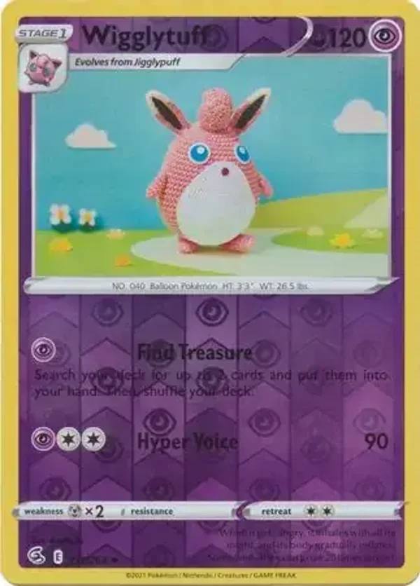 Fusion Strike  111/264 Wigglytuff Rev Holo