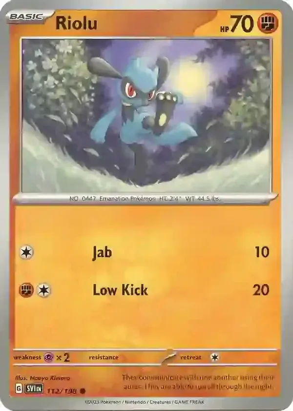 Scarlet & Violet  112/198 Riolu