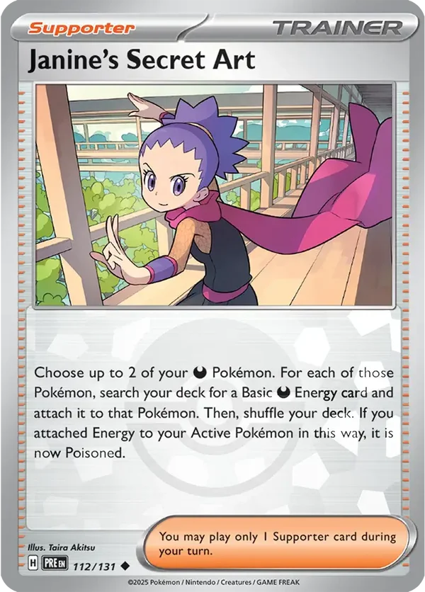 Prismatic Evolutions  112/131 Janine's Secret Art Poke Ball