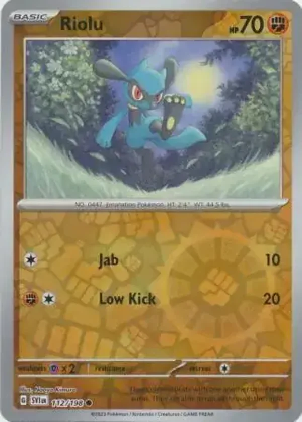 Scarlet & Violet  112/198 Riolu Rev Holo