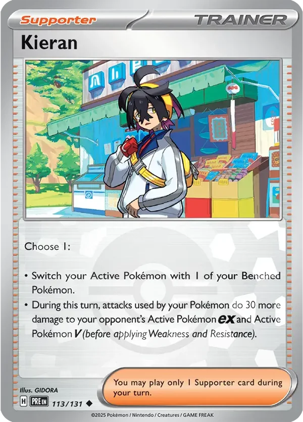 Prismatic Evolutions  113/131 Kieran Poke Ball