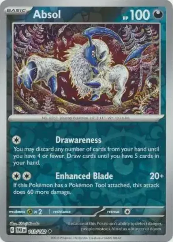 Paradox Rift  113/182 Absol Rev Holo