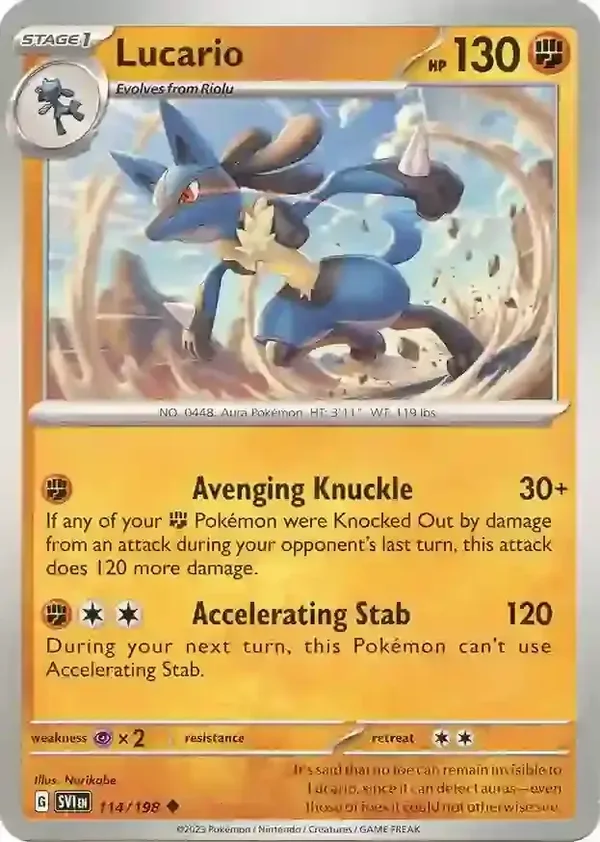 Scarlet & Violet  114/198 Lucario