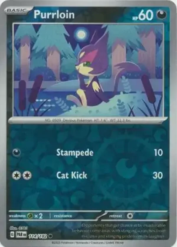 Paradox Rift  114/182 Purrloin Rev Holo