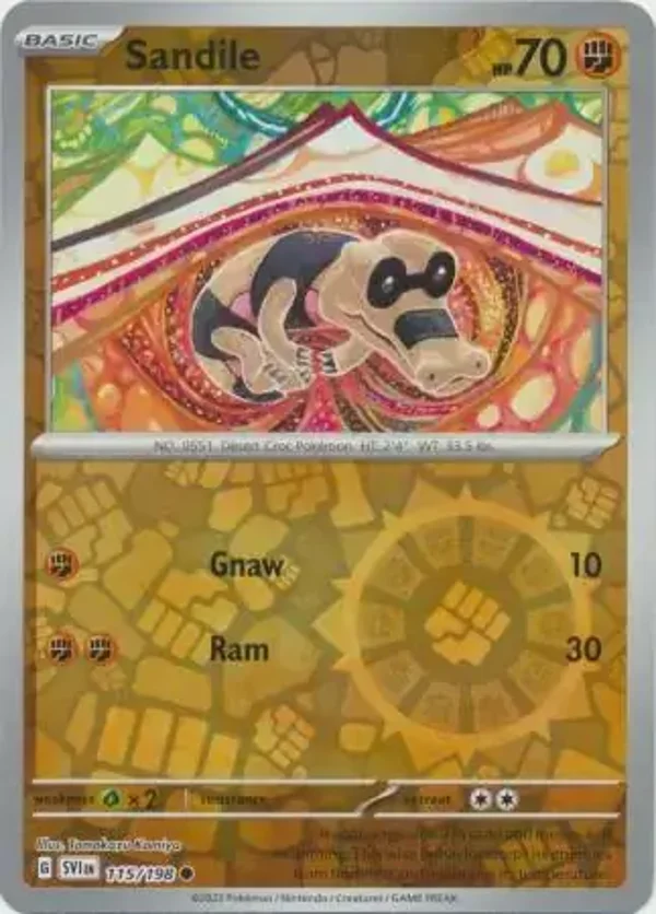 Scarlet & Violet  115/198 Sandile Rev Holo