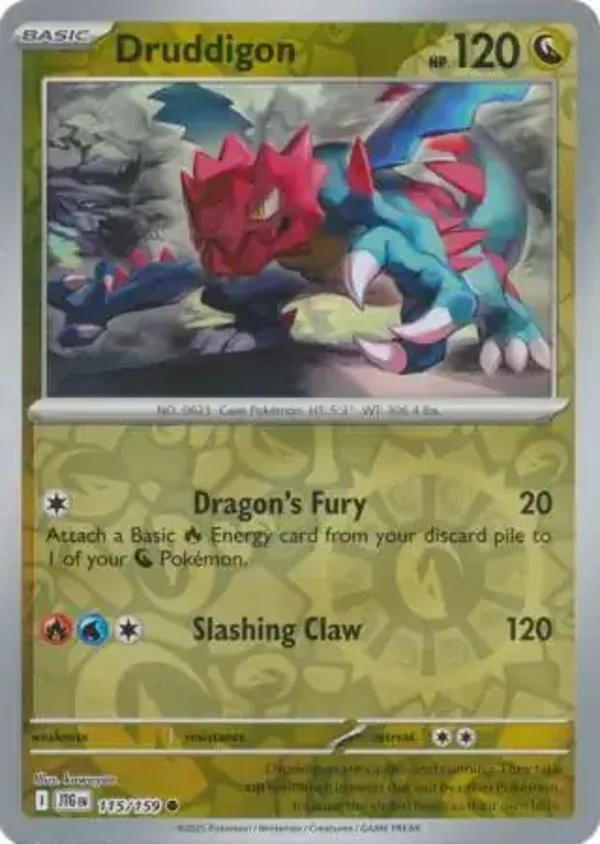 Journey Together  115/159 Druddigon Rev Holo