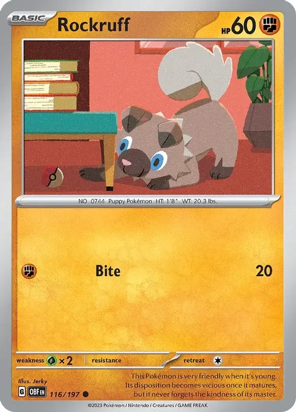 Obsidian Flames  116/197 Rockruff