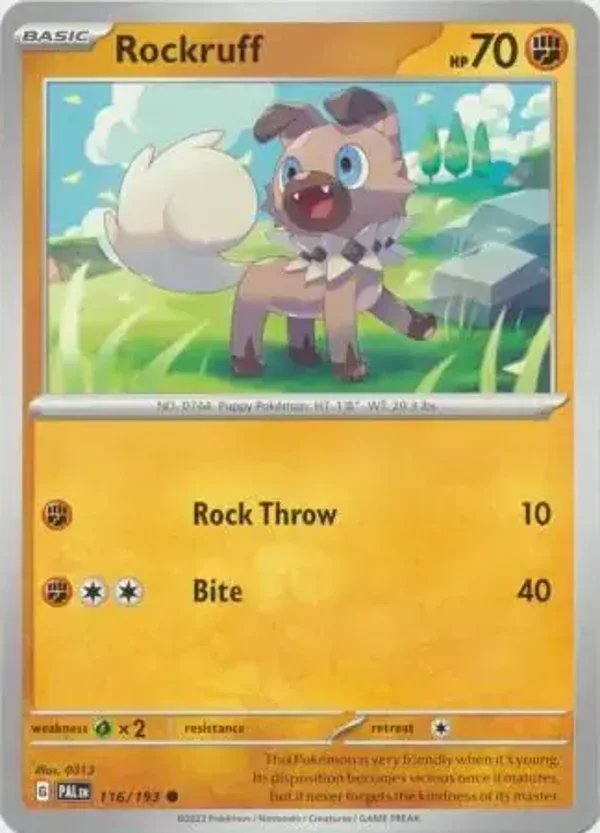 Paldea Evolved  116/193 Rockruff