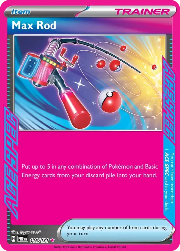 Prismatic Evolutions  116/131 Max Rod