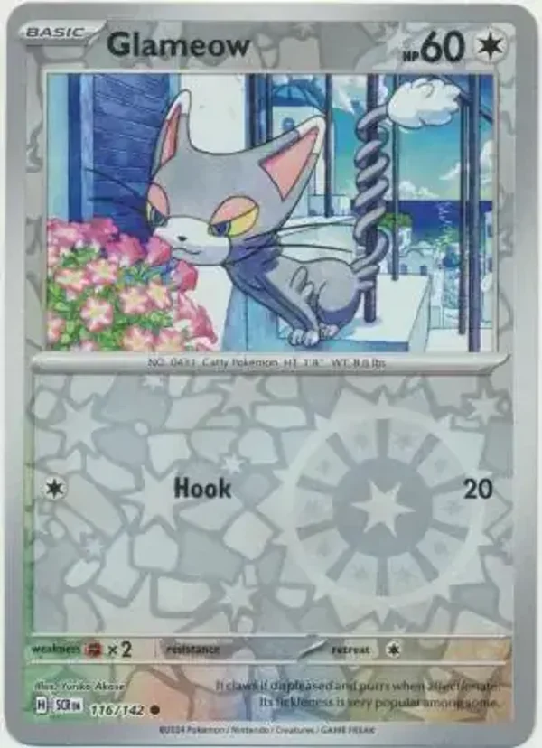 Stellar Crown  116/142 Glameow Rev Holo
