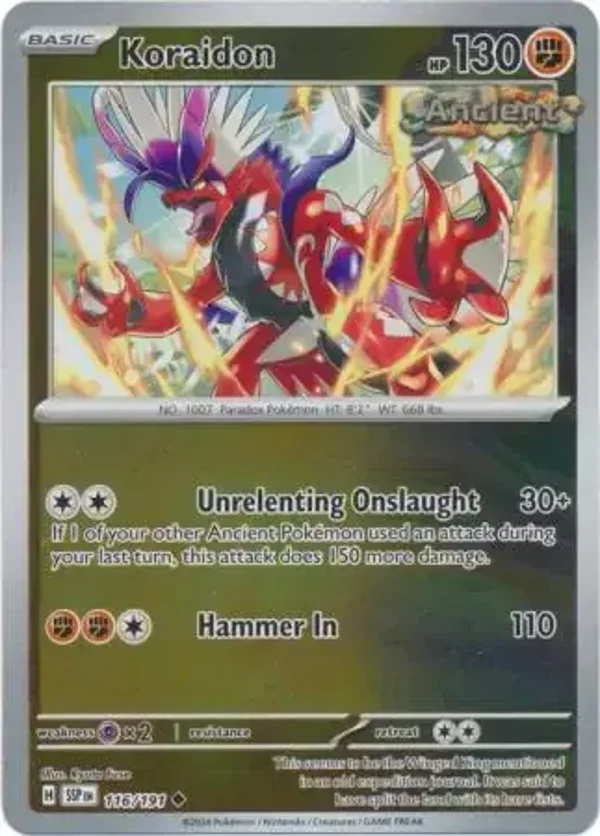 Surging Sparks  116/191 Koraidon Rev Holo