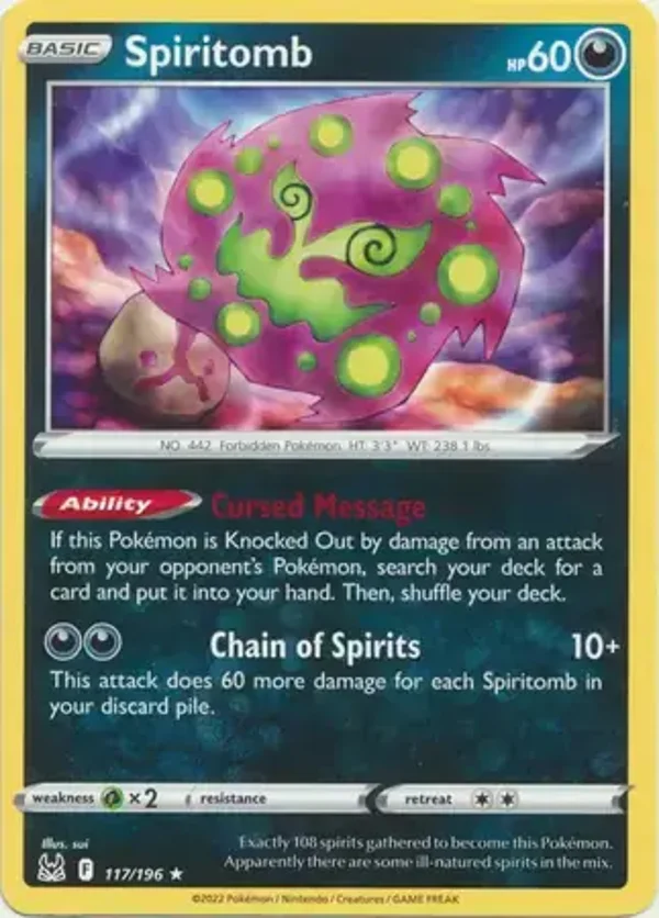 Lost Origin  117/196 Spiritomb
