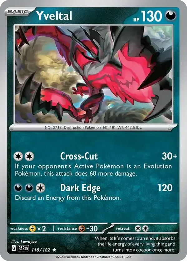 Paradox Rift  118/182 Yveltal Holofoil