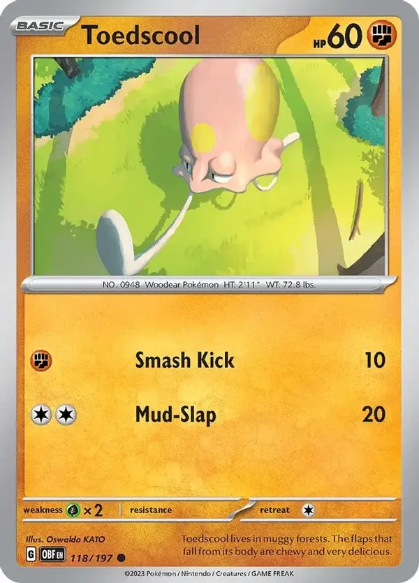 Obsidian Flames  118/197 Toedscool