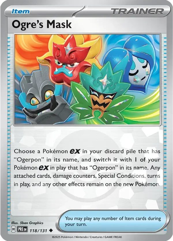 Prismatic Evolutions  118/131 Ogre's Mask Poke Ball