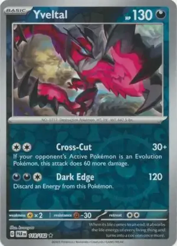 Paradox Rift  118/182 Yveltal Rev Holo