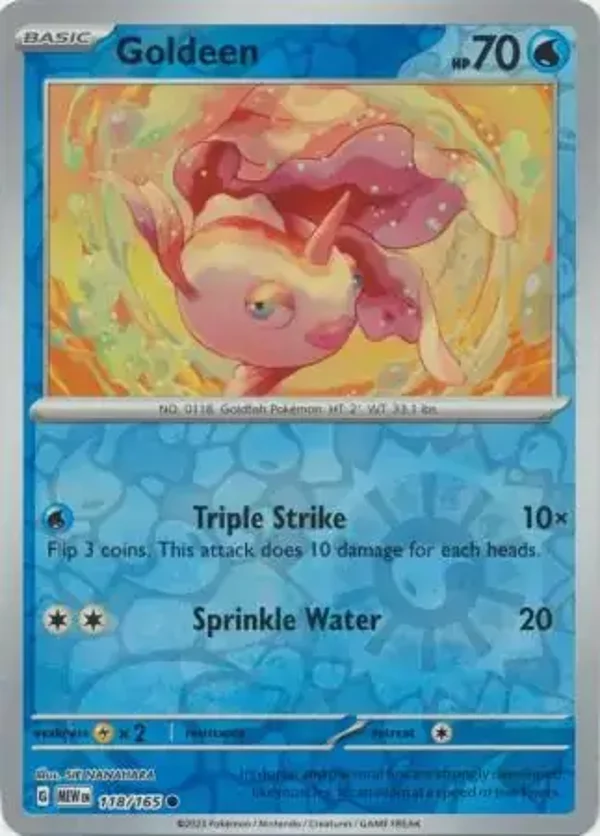 151  118/165 Goldeen Rev Holo