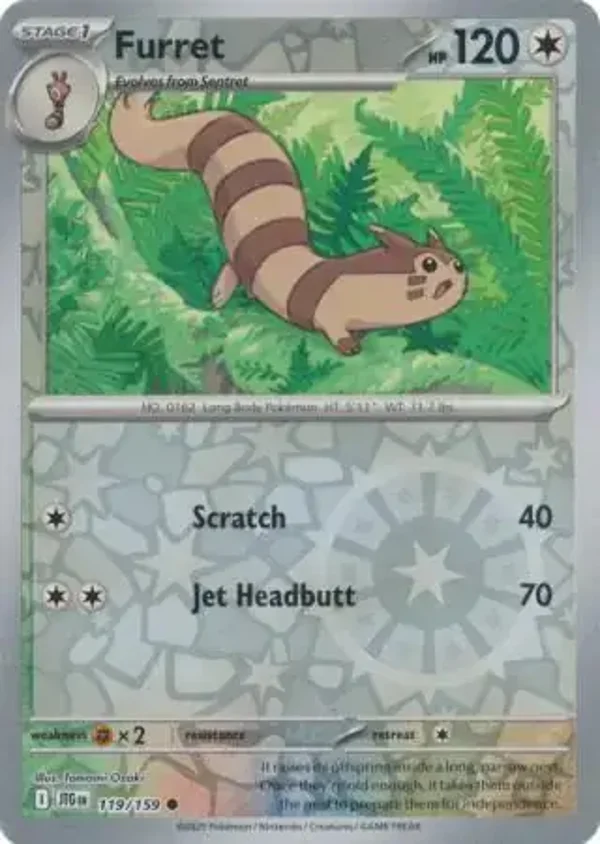 Journey Together  119/159 Furret Rev Holo