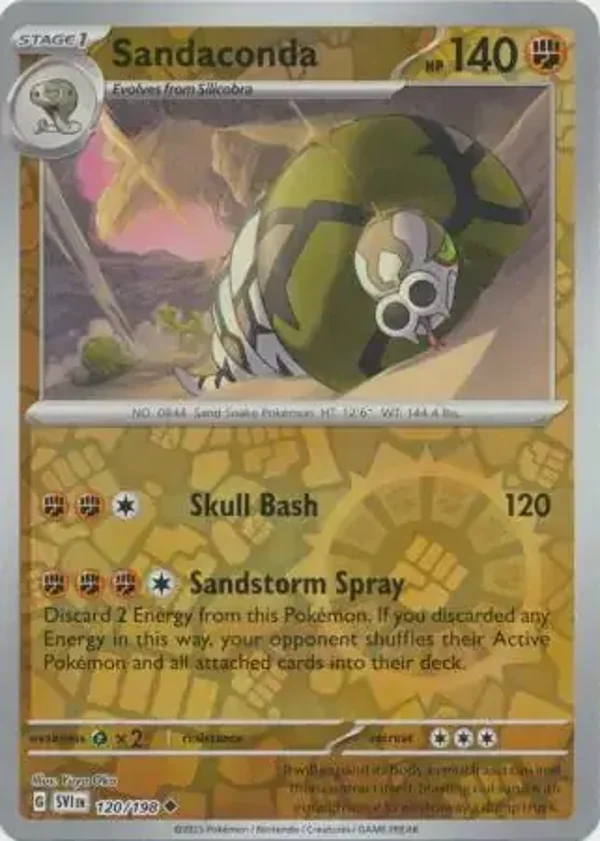 Scarlet & Violet  120/198 Sandaconda Rev Holo