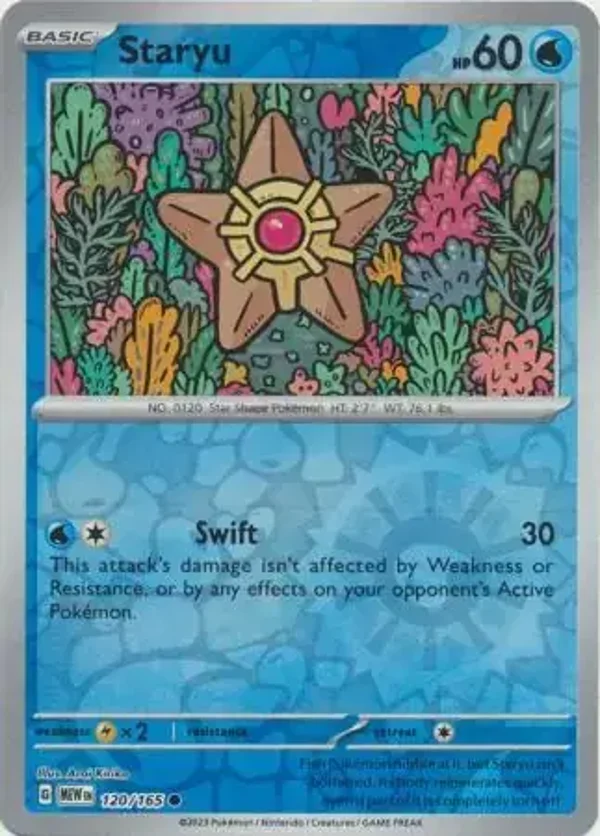 151  120/165 Staryu Rev Holo