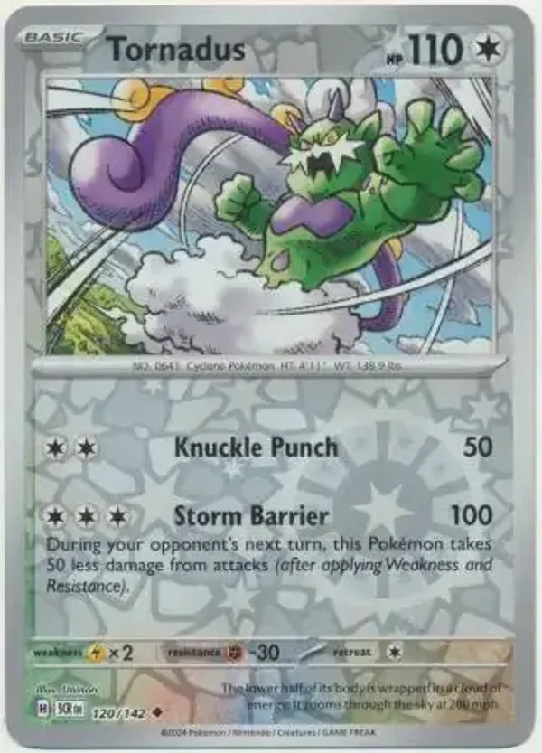 Stellar Crown  120/142 Tornadus Rev Holo