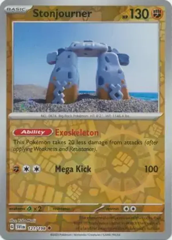 Scarlet & Violet  121/198 Stonjourner Rev Holo