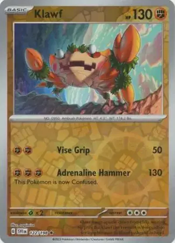 Scarlet & Violet  122/198 Klawf Rev Holo