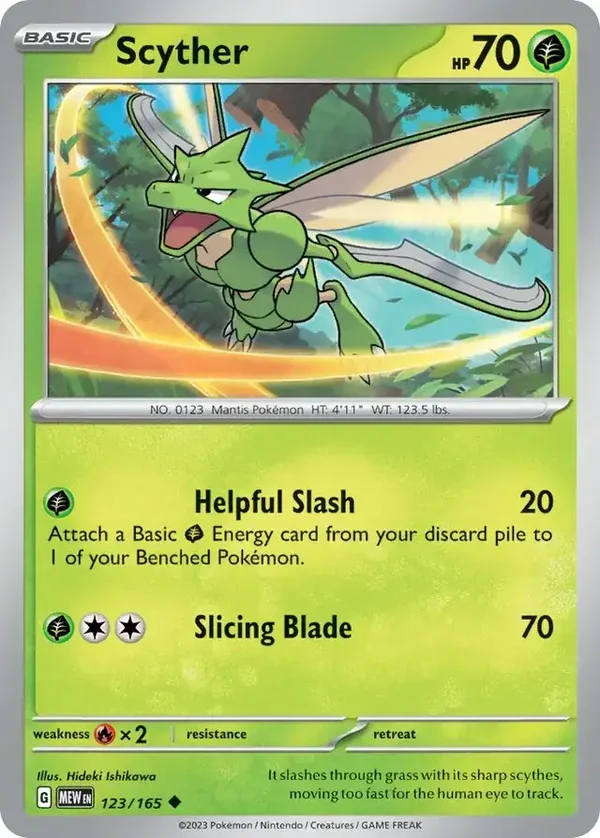 151  123/165 Scyther