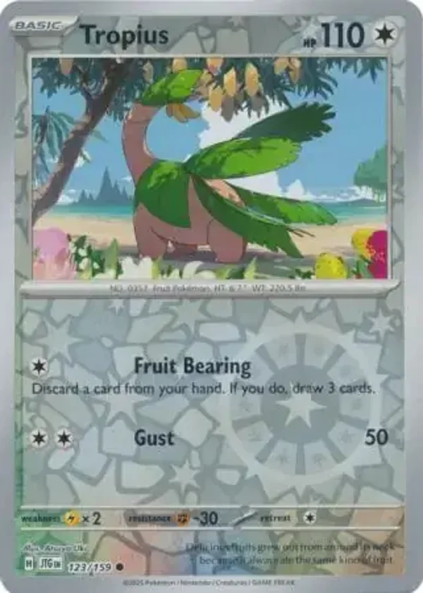 Journey Together  123/159 Tropius Rev Holo