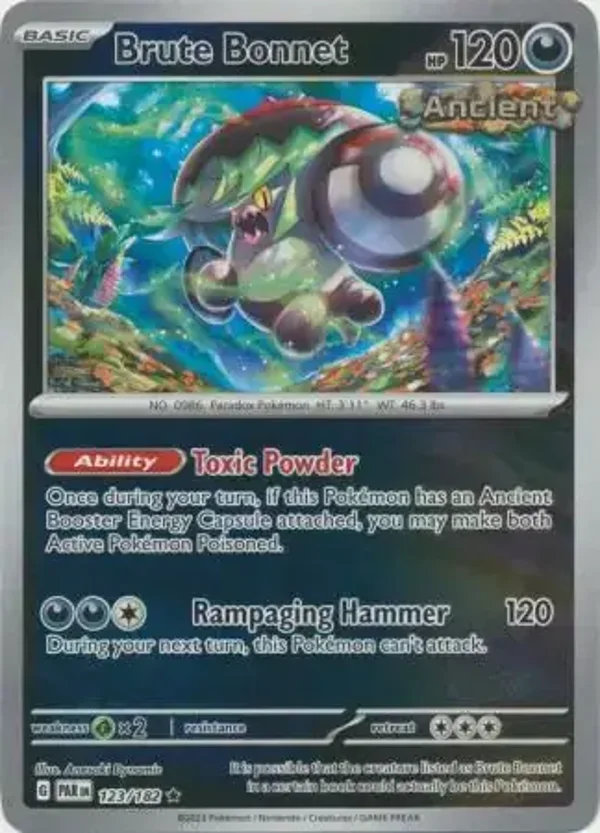 Paradox Rift  123/182 Brute Bonnet Rev Holo