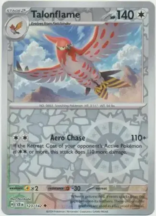 Stellar Crown  123/142 Talonflame Rev Holo